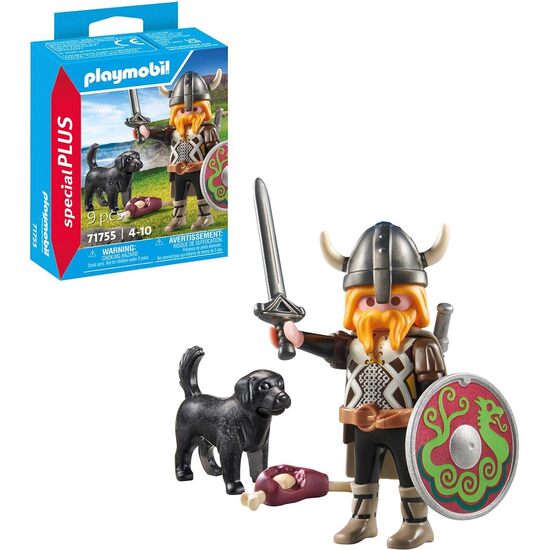 VIKINGO CON PERRO GUARDIAN PLAYMOBI image 1
