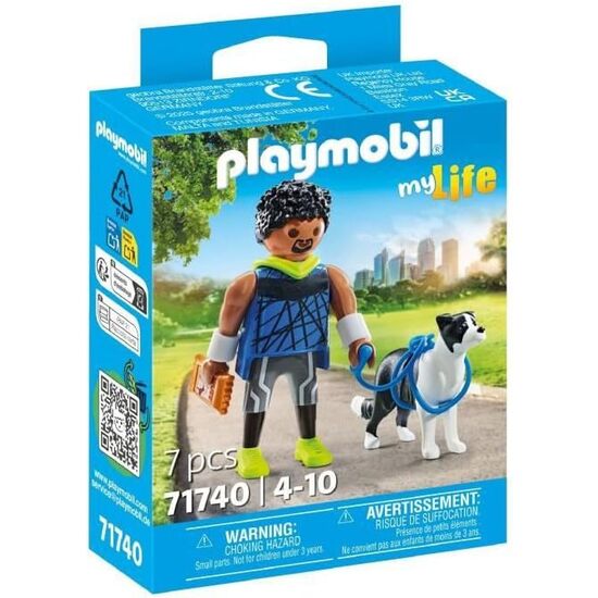 CORREDOR CON BORDER COLLIE PLAYMOBI image 0