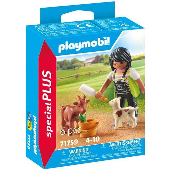 MUJER CON CABRAS PLAYMOBIL image 0