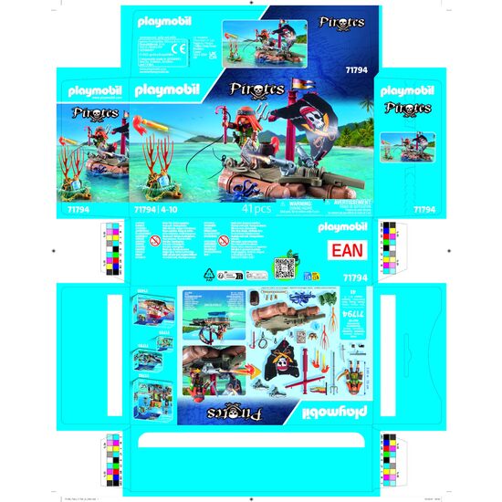 BOTE PIRATA CON TESORO PLAYMOBIL image 2