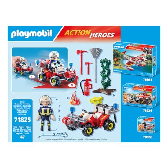 QUAD BOMBEROS PLAYMOBIL image 1