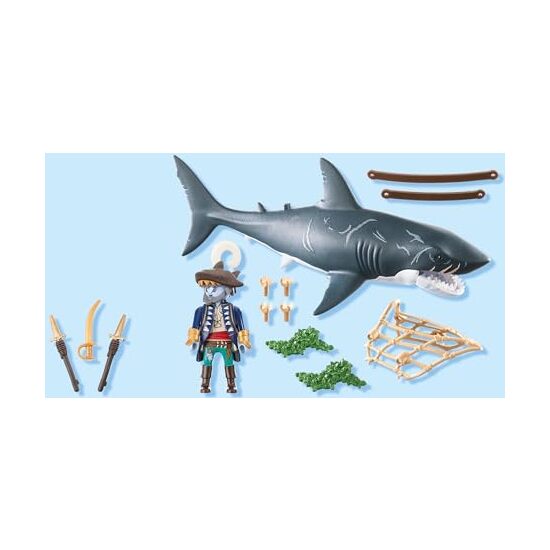 TIBURON GIGANTE CON PIRATA PLAYMOBI image 2