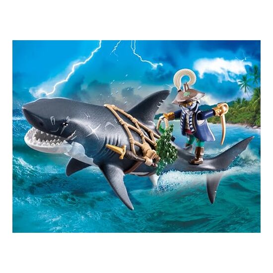 TIBURON GIGANTE CON PIRATA PLAYMOBI image 3