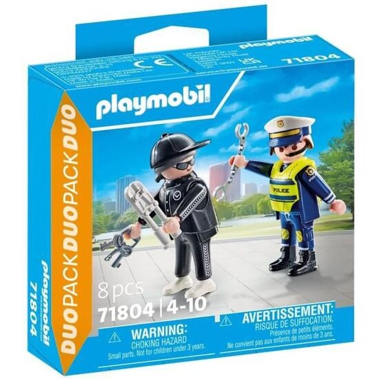 DUO PACK POLICIA Y LADRON PLAYMOBIL image 0