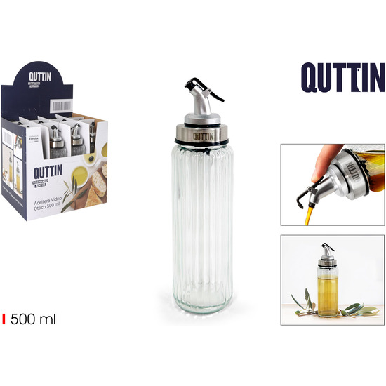 PRJ ACEITERA VIDRIO OTTICO C/TAPON 500M QUTT image 0