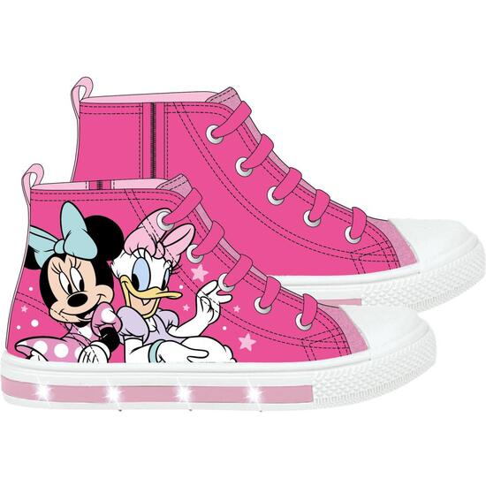 ZAPATILLA LONETA SUELA PVC CON LUCES ALTA MINNIE image 0