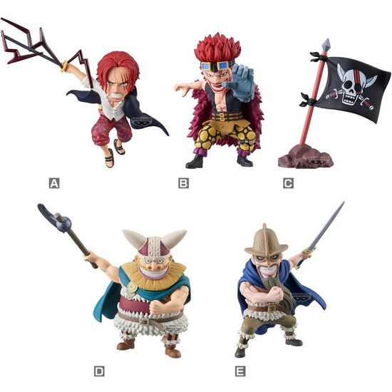 FIGURA WORLD COLLECTABLE RED HAIR PIRATES 01 ONE PIECE 7CM image 0