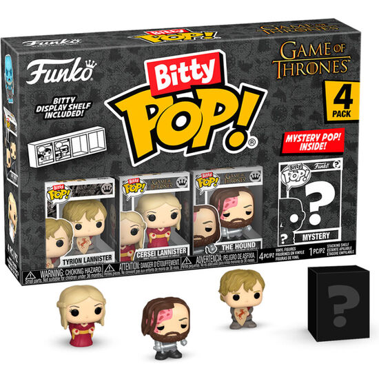 BLISTER 4 FIGURAS BITTY POP JUEGO DE TRONOS TYRION image 0