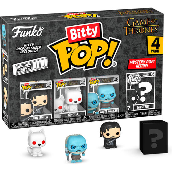 BLISTER 4 FIGURAS BITTY POP JUEGO DE TRONOS JON SNOW image 0