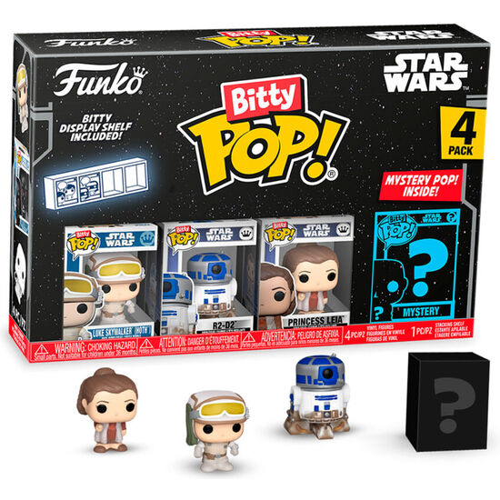 BLISTER 4 FIGURAS BITTY POP STAR WARS LUKE SKYWALKER image 1