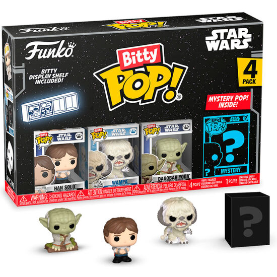 BLISTER 4 FIGURAS BITTY POP STAR WARS HAN SOLO image 1