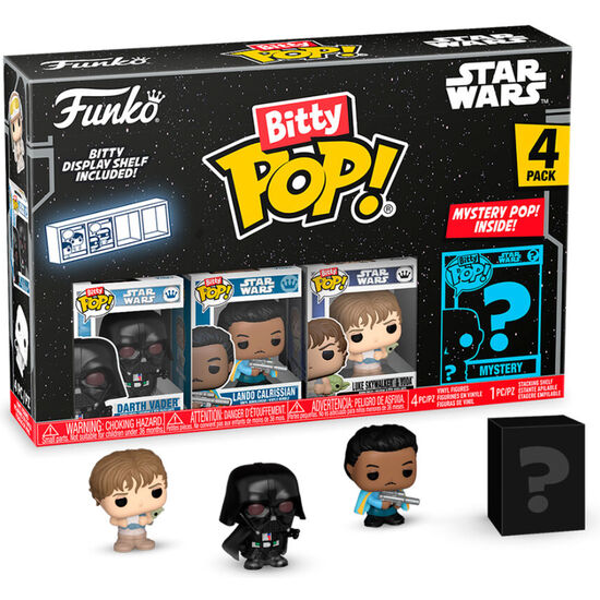 BLISTER 4 FIGURAS BITTY POP STAR WARS DARTH VADER image 1