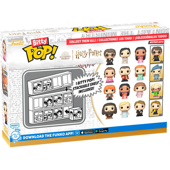 BLISTER 4 FIGURAS BITTY POP HARRY POTTER HERMIONE image 0