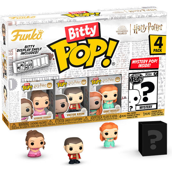 BLISTER 4 FIGURAS BITTY POP HARRY POTTER HERMIONE image 1