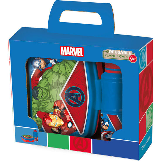 SET SANDWICHERA + CANTIMPLORA SPORT LOS VENGADORES AVENGERS MARVEL 380ML image 0