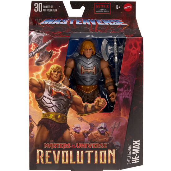 FIGURA HE-MAN REVOLUTION MASTERS OF THE UNIVERSE 17CM image 1