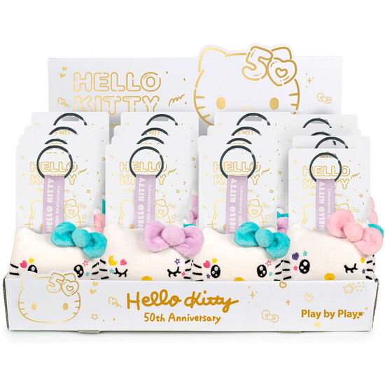 LLAVERO PELUCHE 50TH ANNIVERSARY HELLO KITTY 7CM SURTIDO image 1