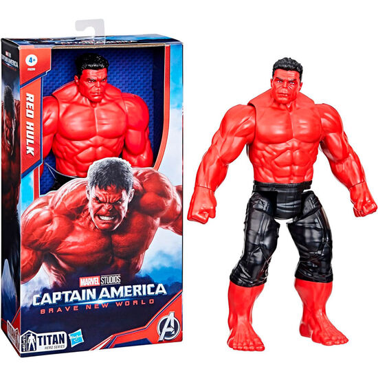 FIGURA RED HULK TITAN HERO BRAVE NEW WORLD CAPITAN AMERICA  VENGADORES AVENGERS MARVEL 30CM image 0