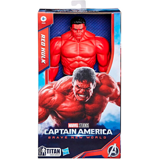 FIGURA RED HULK TITAN HERO BRAVE NEW WORLD CAPITAN AMERICA  VENGADORES AVENGERS MARVEL 30CM image 1