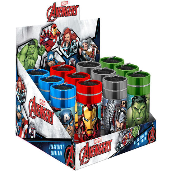 LINTERNA LED ALUMINIO LOS VENGADORES AVENGERS MARVEL SURTIDO image 0