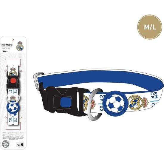 COLLAR PARA PERROS M/L REAL MADRID image 0