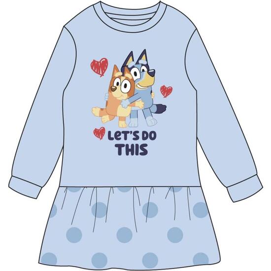 VESTIDO FRENCH TERRY BLUEY image 0