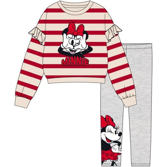 CONJUNTO 2 PIEZAS COTTON BRUSHED LEGGIN MINNIE image 0