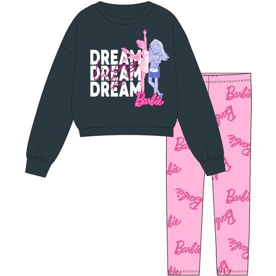 CONJUNTO 2 PIEZAS COTTON BRUSHED LEGGIN BARBIE image 0