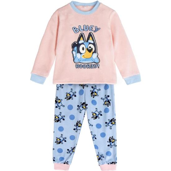 PIJAMA LARGO VELOUR POLY APLICACIONES BLUEY image 0