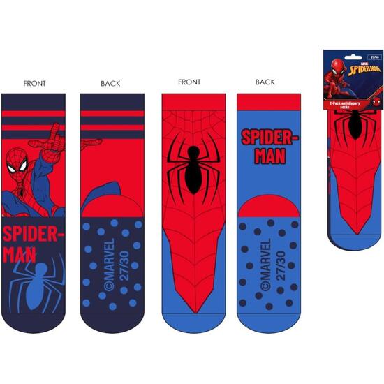 CALCETIN ANTIDESLIZANTE APLICACIONES SPIDERMAN image 0