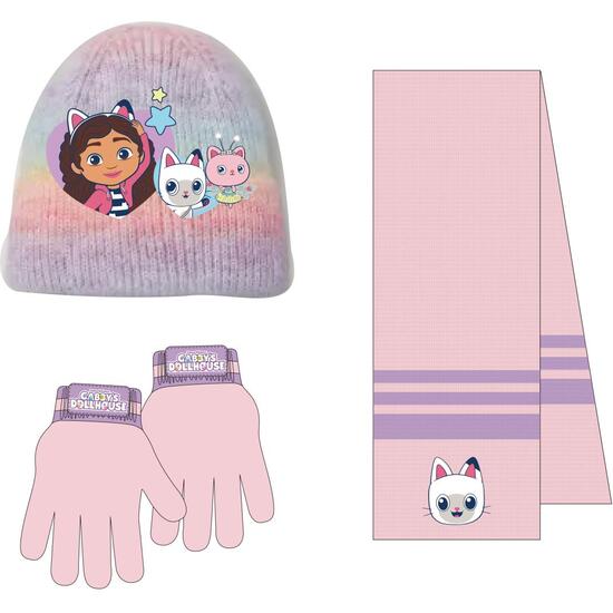CONJUNTO 3 PIEZAS BUFANDA GABBY´S DOLLHOUSE image 0