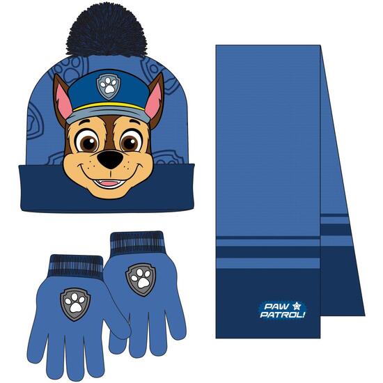 CONJUNTO 3 PIEZAS BUFANDA PAW PATROL image 0