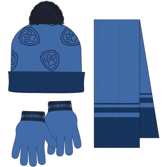 CONJUNTO 3 PIEZAS BUFANDA PAW PATROL image 1