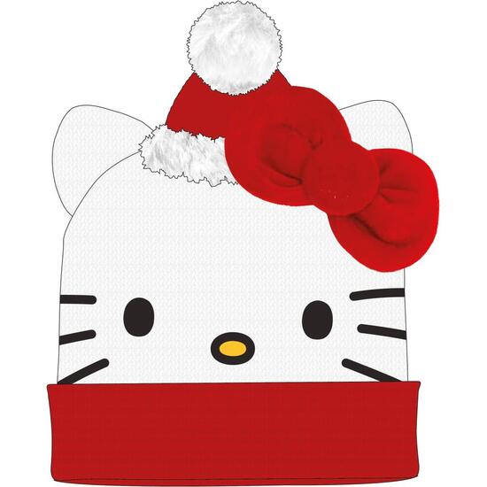 GORRO PUNTO CHRISTMAS HELLO KITTY image 0