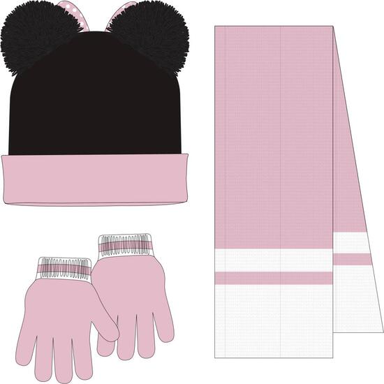 CONJUNTO 3 PIEZAS BUFANDA MINNIE image 1