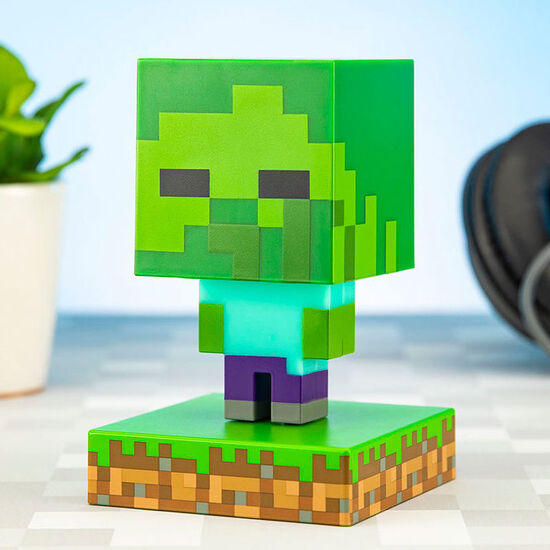 LAMPARA ICONS ZOMBIE MINECRAFT image 1