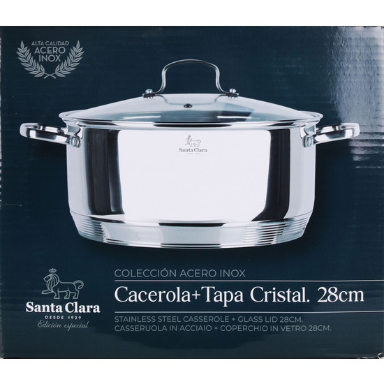 CACEROLA CON TAPA 28CM SANTA CLARA image 1
