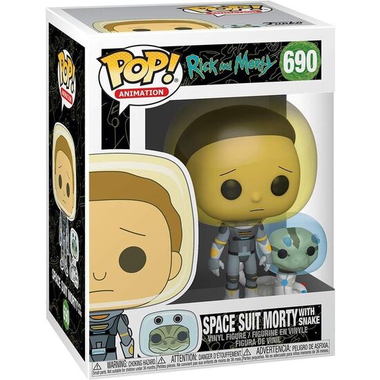 FIGURA POP RICK & MORTY SPACE SUIT MORTY WITH SNAKE image 1