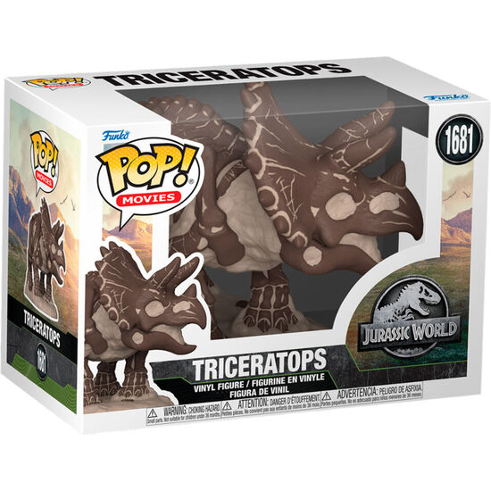 FIGURA POP JURASSIC WORLD TRICERATOPS image 1