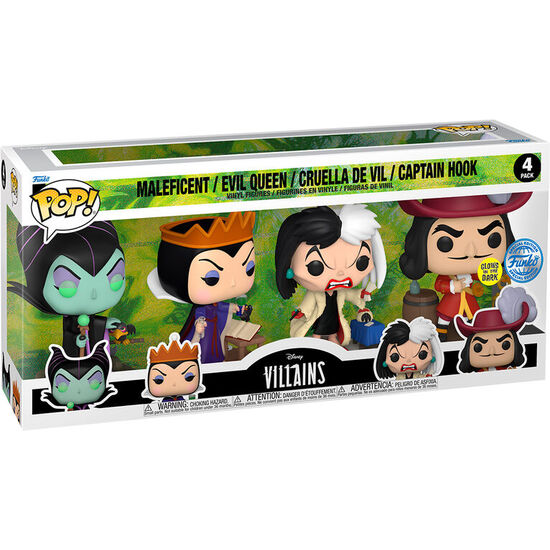 BLISTER 4 FIGURAS POP DISNEY VILLANAS image 0