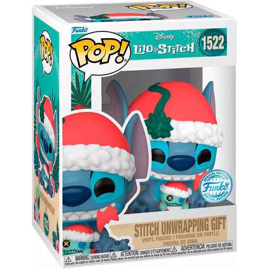 FIGURA POP DISNEY LILO & STITCH - STITCH UNWRAPPING GIFT image 0