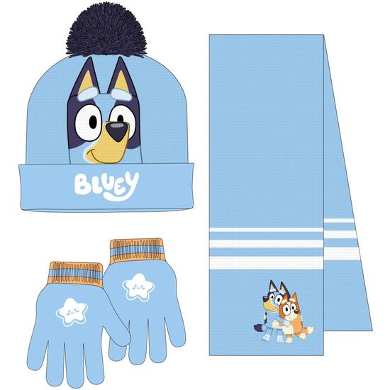 CONJUNTO 3 PIEZAS BUFANDA BLUEY image 0