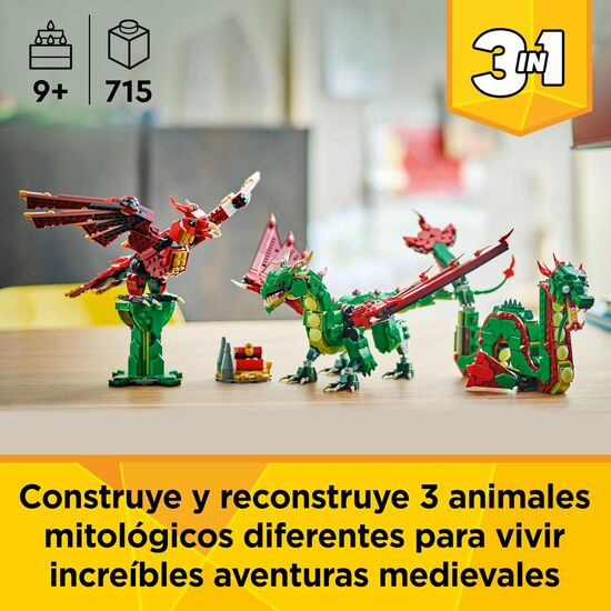 DRAGON MEDIEVAL LEGO CREATOR image 2