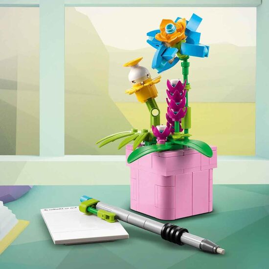 MAQUINA DE ESCRIBIR CON FLORES image 1