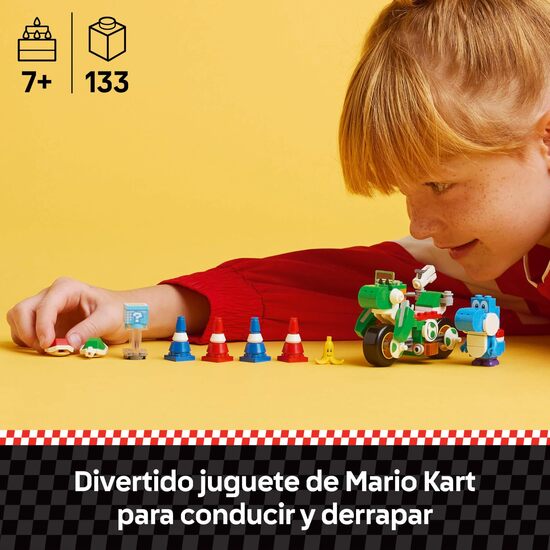 MOTO YOSHI MARIO KART. LEGO SUPER image 1