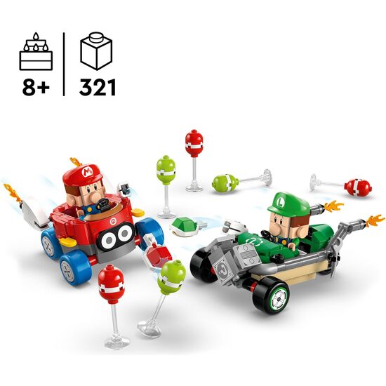 BEBE MARIO VS BEBE LUIGI MARIO KART image 1