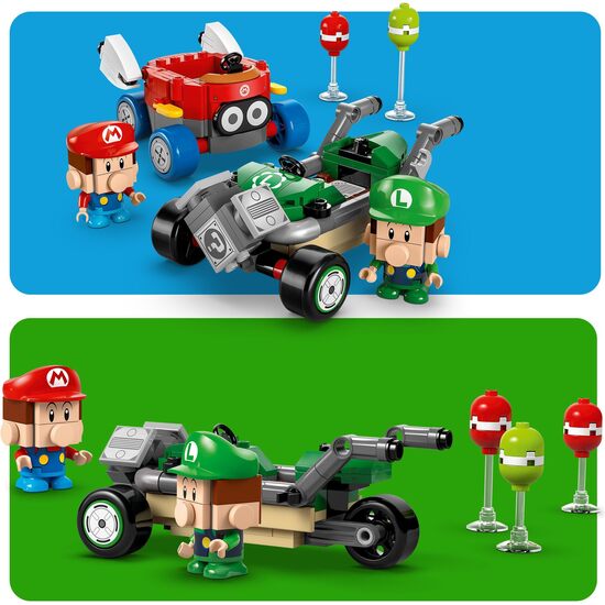 BEBE MARIO VS BEBE LUIGI MARIO KART image 3
