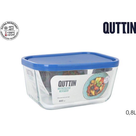 FIAMBRERA RECT.C/TAPA 16.5X11.7CM FRIGO QT image 0