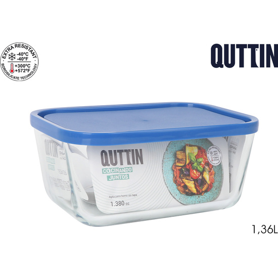 FIAMBRERA RECT.C/TAPA 19.3X13.6CM FRIGO QT image 0