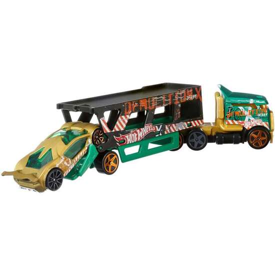 CAMION HOT WHEELS SUPER RIGS INCLUYE UN COCHE. ESCALA 1:64 - MODELOS SURTIDOS image 1